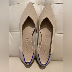 Rothy’s The Point Ecru 10.5